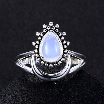 Anillo de Plata Tailandesa con Piedra de Luna - Image 7