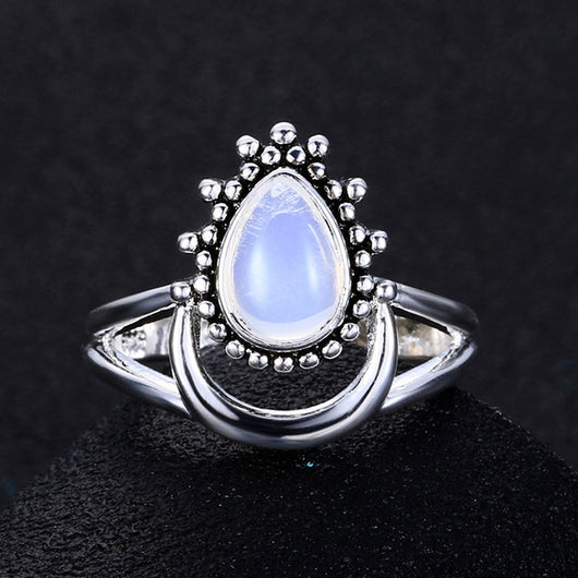 Anillo de Plata Tailandesa con Piedra de Luna - Image 7