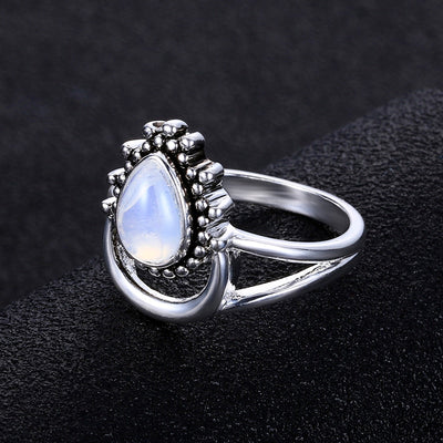 Anillo de Plata Tailandesa con Piedra de Luna - Image 9