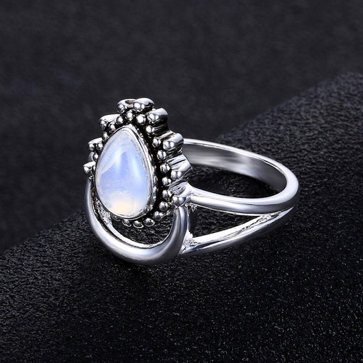 Anillo de Plata Tailandesa con Piedra de Luna - Image 9