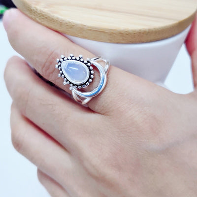 Anillo de Plata Tailandesa con Piedra de Luna - Image 10