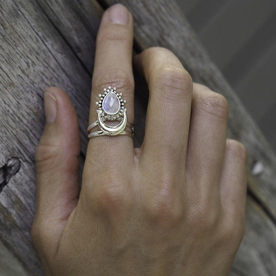 Anillo de Plata Tailandesa con Piedra de Luna - Image 11