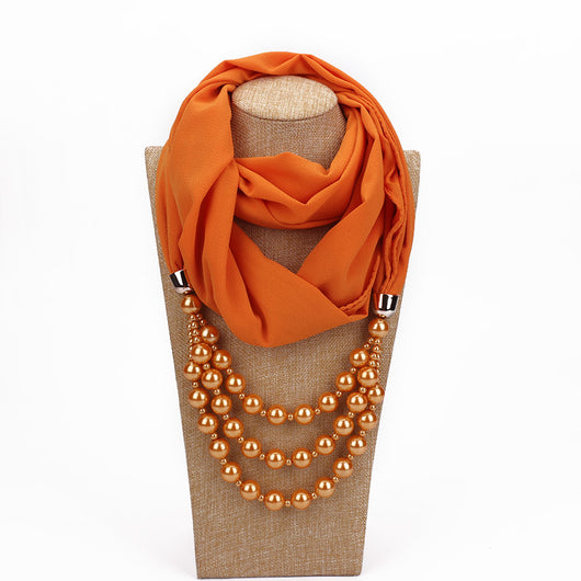 Collar de Perlas con Pañuelo Elegante - Image 15
