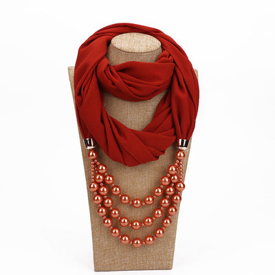 Collar de Perlas con Pañuelo Elegante - Image 20