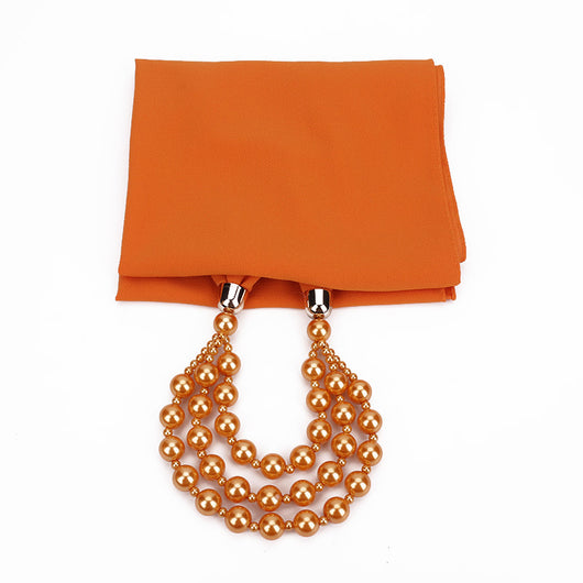 Collar de Perlas con Pañuelo Elegante - Image 28