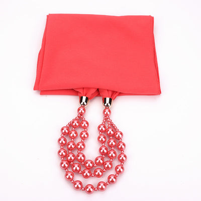 Collar de Perlas con Pañuelo Elegante - Image 32