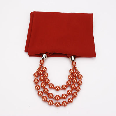 Collar de Perlas con Pañuelo Elegante - Image 33