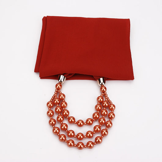 Collar de Perlas con Pañuelo Elegante - Image 33