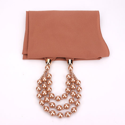 Collar de Perlas con Pañuelo Elegante - Image 35