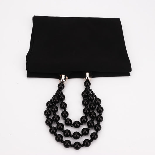 Collar de Perlas con Pañuelo Elegante - Image 38