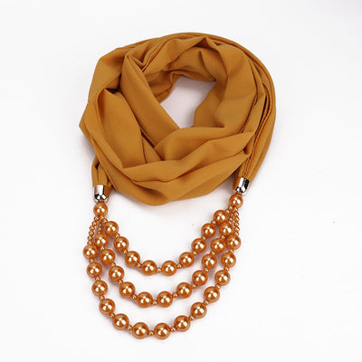 Collar de Perlas con Pañuelo Elegante - Image 44
