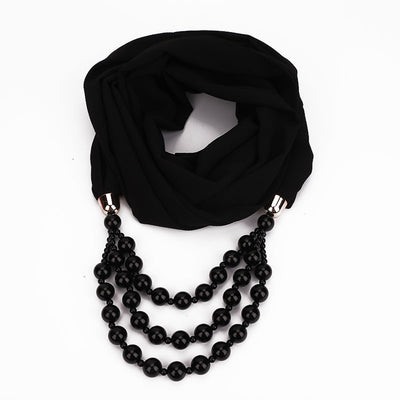 Collar de Perlas con Pañuelo Elegante - Image 46