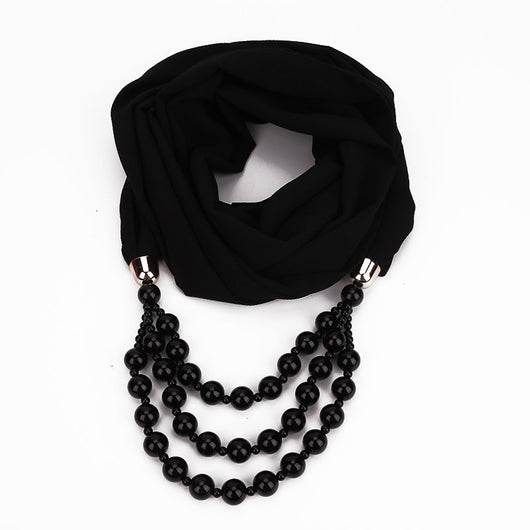 Collar de Perlas con Pañuelo Elegante - Image 46