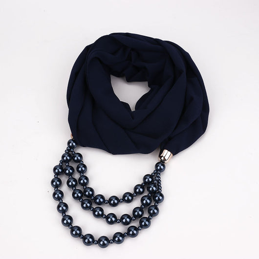 Collar de Perlas con Pañuelo Elegante - Image 47