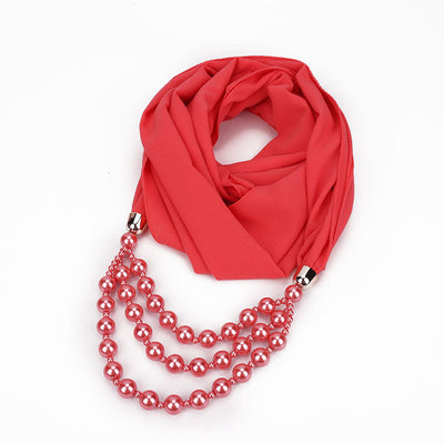 Collar de Perlas con Pañuelo Elegante - Image 52