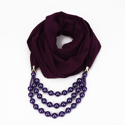 Collar de Perlas con Pañuelo Elegante - Image 54