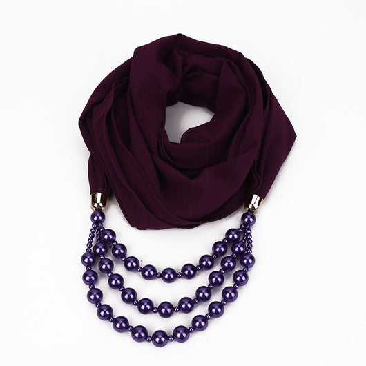 Collar de Perlas con Pañuelo Elegante - Image 54