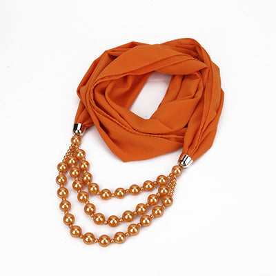 Collar de Perlas con Pañuelo Elegante - Image 55