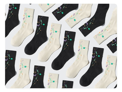 Calcetines Deportivos Luminosos de Doble Capa con Efecto Tinta - Image 9