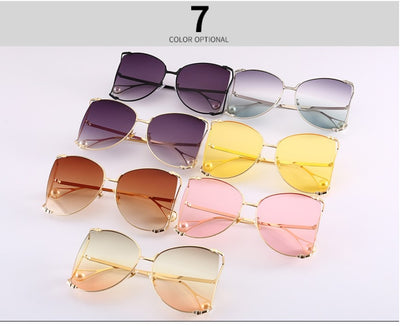 Gafas de Sol Cuadradas para Mujer con Marco Metálico - Image 10