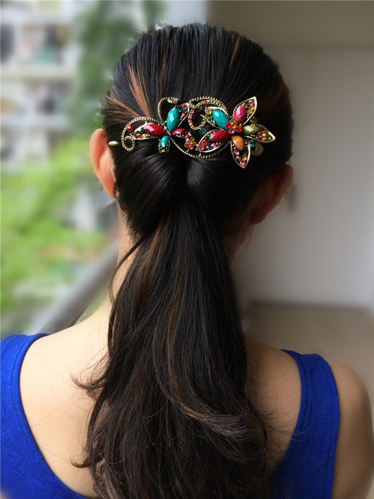 Pasador de Cabello Mariposa Retro de Resina Estilo Chino - Image 22