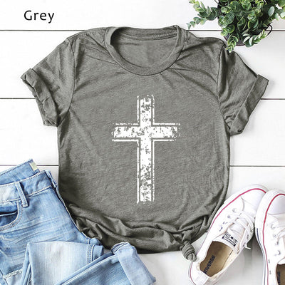 Camiseta de Algodón Cross para Mujer - Manga Corta - Image 8