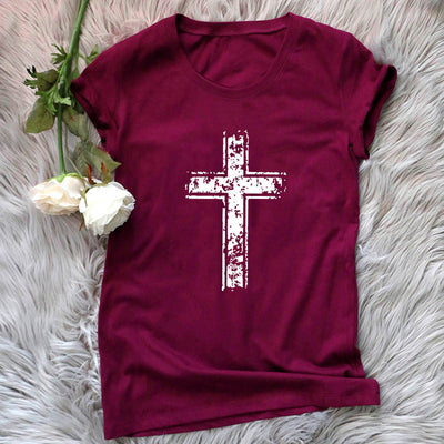 Camiseta de Algodón Cross para Mujer - Manga Corta - Image 9