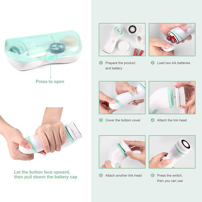 Cepillo Facial Eléctrico Impermeable para Limpieza Profunda - Image 17