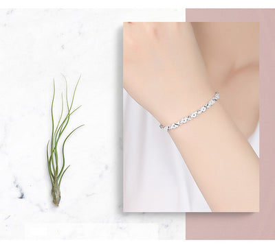 Pulsera de Plata Esterlina con Zirconia Cúbica - Diseño Geométrico para Mujer - Image 7
