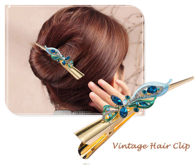 Pasador de Cabello Cristal Dorado Pintado - Image 15