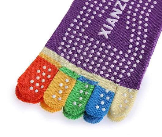 Calcetines de Yoga con Dedos Separados - Algodón Premium con Masaje y Estampado - Image 23