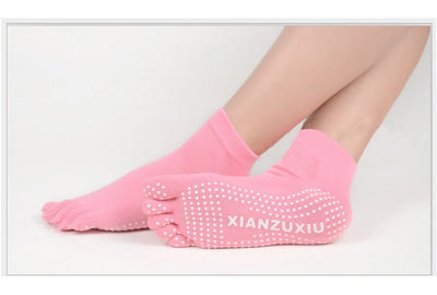 Calcetines de Yoga con Dedos Separados - Algodón Premium con Masaje y Estampado - Image 28