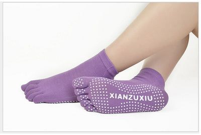 Calcetines de Yoga con Dedos Separados - Algodón Premium con Masaje y Estampado - Image 30