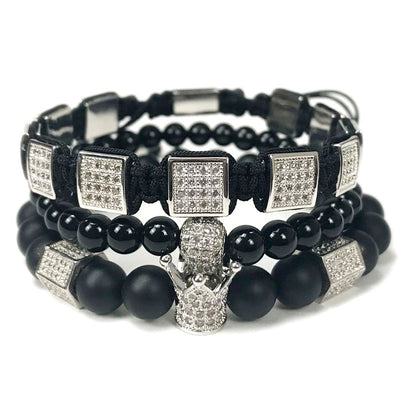 Set de 3 Pulseras para Hombre con Piedras Naturales - Image 9