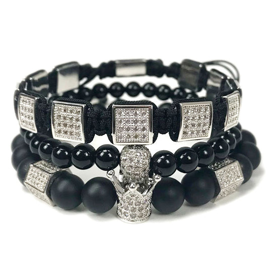 Set de 3 Pulseras para Hombre con Piedras Naturales - Image 9