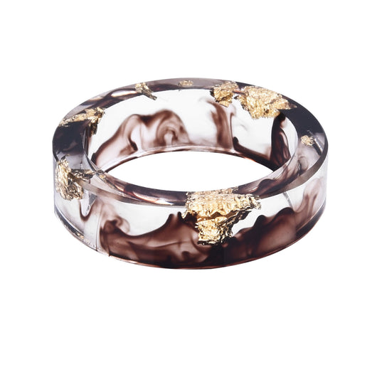 Anillo de Resina con Flores Secas y Laminado Dorado - Joya Artesanal Única - Image 12