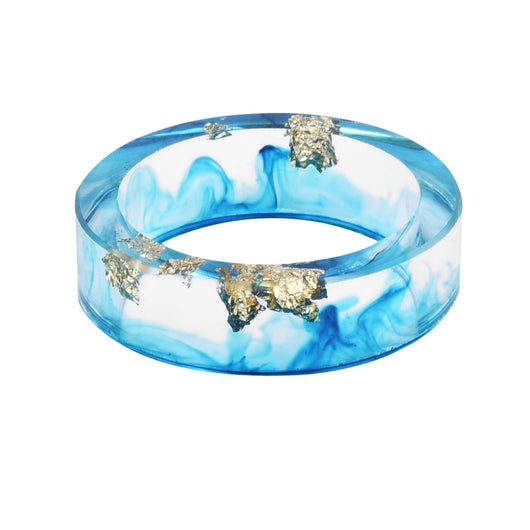 Anillo de Resina con Flores Secas y Laminado Dorado - Joya Artesanal Única - Image 13