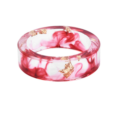 Anillo de Resina con Flores Secas y Laminado Dorado - Joya Artesanal Única - Image 16