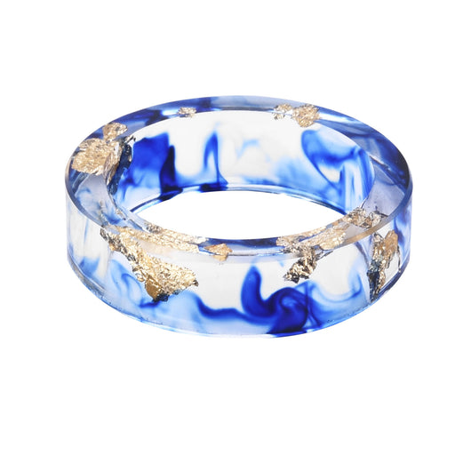 Anillo de Resina con Flores Secas y Laminado Dorado - Joya Artesanal Única - Image 18