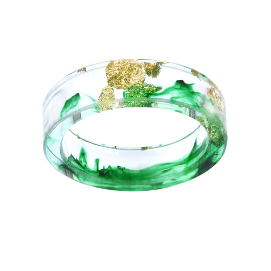 Anillo de Resina con Flores Secas y Laminado Dorado - Joya Artesanal Única - Image 19