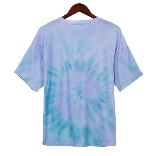 Playera Tie Dye Azul Estilo Harajuku - Image 13