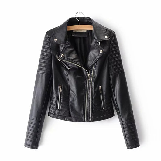 Chaqueta de Cuero para Motocicleta Mujer - Image 16