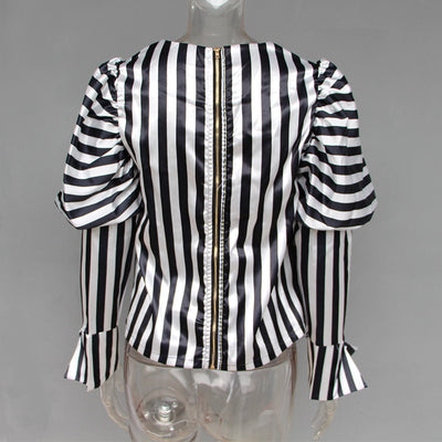 Blusa Cuello Redondo con Diseño Linterna - Image 11