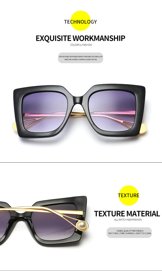 Gafas de Sol Cuadradas con Perla - Image 12