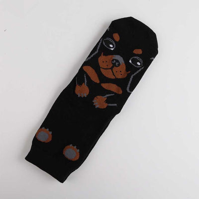 Calcetines Estampados con Expresiones de Perrito Adorable para Mujer - Image 12