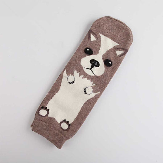 Calcetines Estampados con Expresiones de Perrito Adorable para Mujer - Image 13