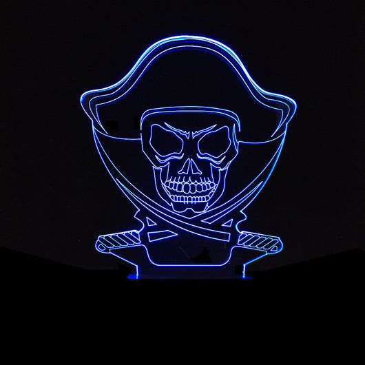 Lámpara 3D LED Calavera Halloween con Ilusión Holográfica - Luz Nocturna Multicolor - Image 43