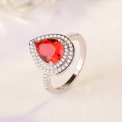 Anillo de Topacio Azul con Gota de Agua - Image 8