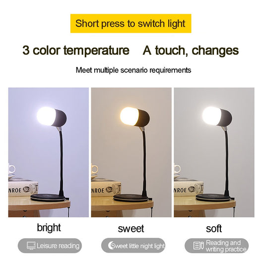 Lámpara Nocturna 3 en 1 con Cargador Inalámbrico y Parlante Bluetooth - Image 8