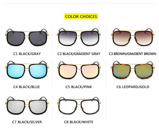 Gafas de Sol Cuadradas Flat Top Lujo - Diseño Unisex Estilo Celebrity - Image 20